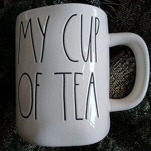Rae Dunn mug with Yellow interior MY CUP OF TEA